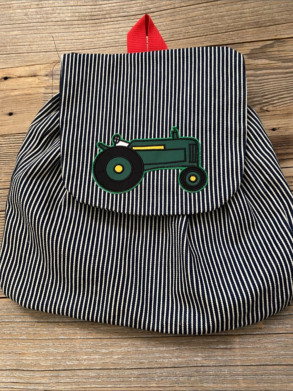 The Professional Tuscaloosa Vintage Railroad Stripe Tractor Backpack.